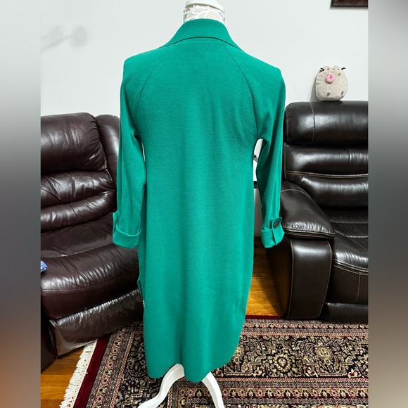 Ann Taylor cotton blend duster, vibrant green, new w tags. Size xs. - Picture 4 of 7